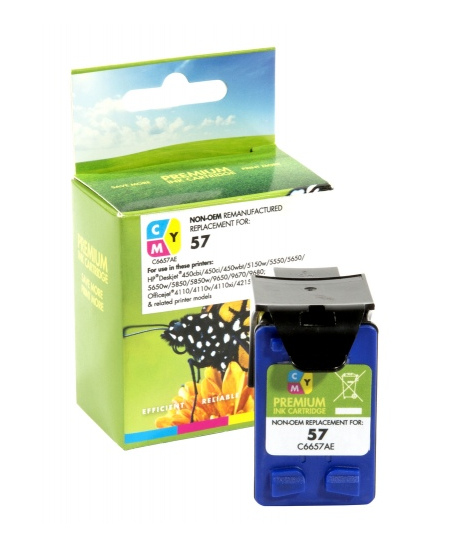 Neoriginali Static Control HP 57 (C6657AE), trispalvė kasetė