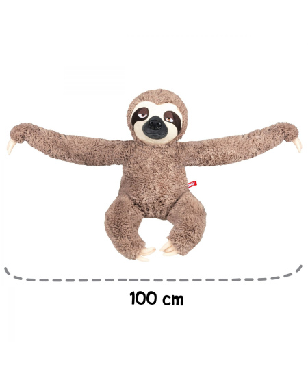 Minkštas žaislas FANCY tinginys Braunis, 57 cm