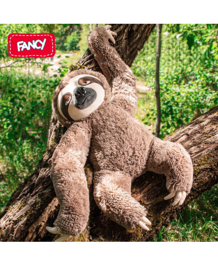 Minkštas žaislas FANCY tinginys Braunis, 57 cm