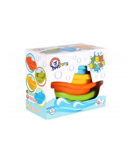 Žaislinių laivelių rinkinys TECHNOK, 4 vnt., 11,5 cm, 6597