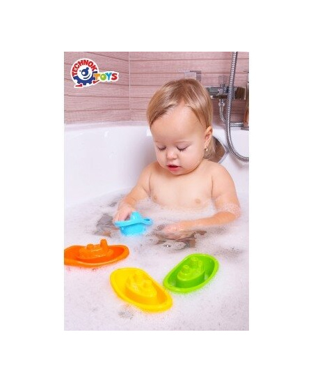 Žaislinių laivelių rinkinys TECHNOK, 4 vnt., 11,5 cm, 6597