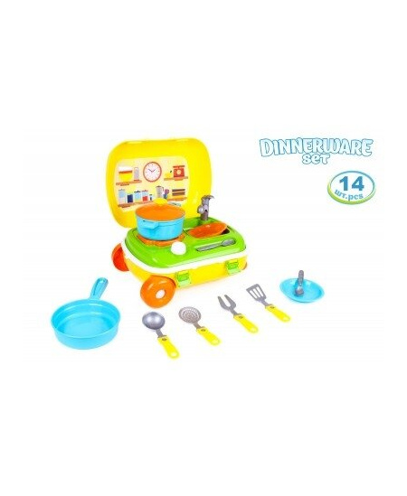 Virtuvėlės rinkinys TECHNOK lagamine, 34.5 cm