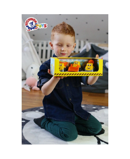 Mini statybos transporto rinkinys TECHNOK, 3 vnt.