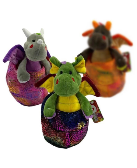 Minkštas žaislas "Drakonas kiaušinyje", 20 cm