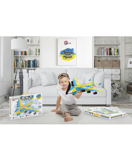 Metalinis konstruktorius TECHNOK lėktuvas Mriya, 1110 detalių, 9178