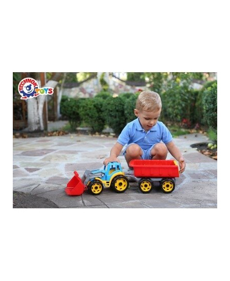 Traktorius TECHNOK su priekaba, 60 cm