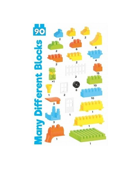 Konstruktorius TECHNOK, 90 detalių