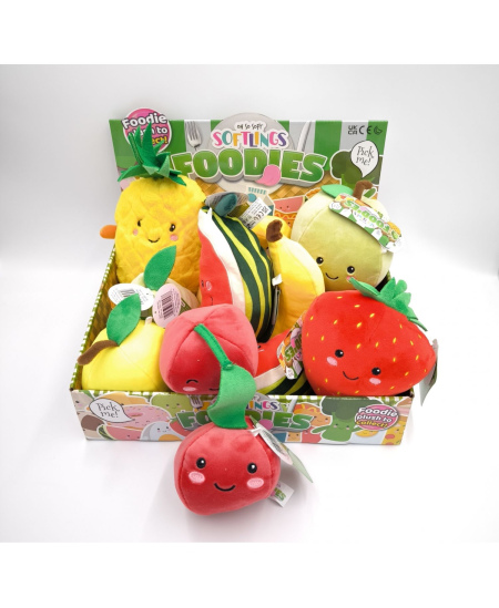 Minkštas žaislas SOFTLINGS FOODIES Arbūzas, 16 cm
