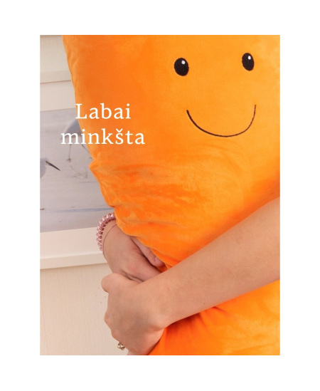 Minkštas žaislas pagalvė FANCY Morka, 85 cm
