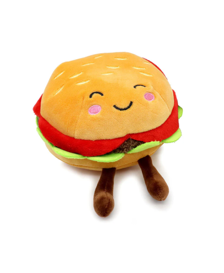Minkštas pliušinis hamburgeris SOFTLINGS FOODIES, 16 cm