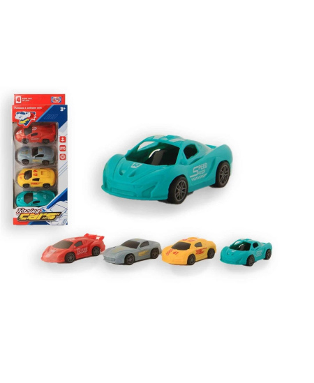 Spalvotų mašinėlių rinkinys, 9 cm, 4 vnt.