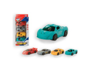 Spalvotų mašinėlių rinkinys 9cm 4 vnt