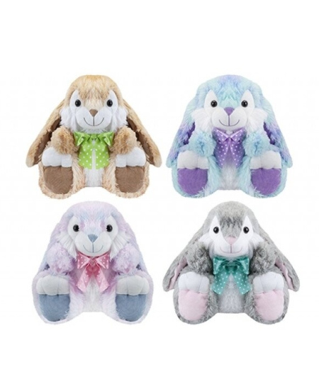 Minkštas žaislas triušis su taškuotu kaspinu, 30 cm