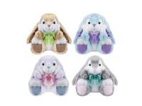 Minkštas žaislas Triušis su taškuotu kaspinu 30 cm