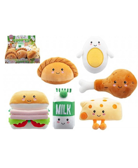 Minkšta pliušinė vištienos šlaunelė SOFTLINGS FOODIES, 20 cm