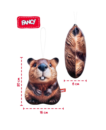 Minkštas bebras FANCY, 20 cm