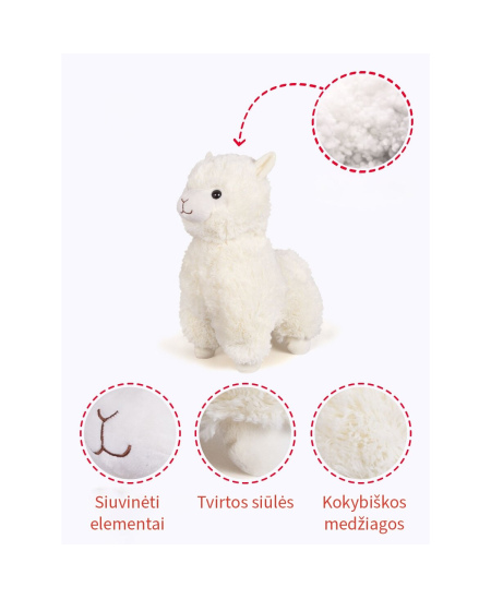 Minkšta alpaka FANCY, 38 cm