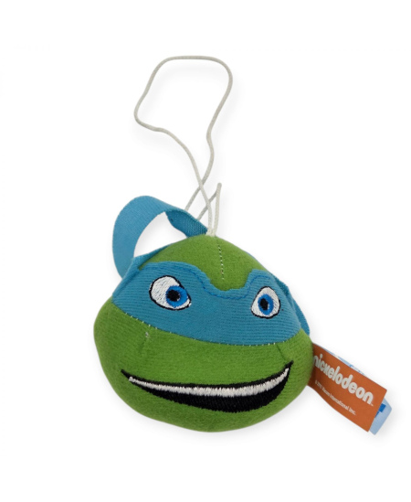 Minkštas vėžliukas nindzė Leonardas NICKELODEON, pakabukas, 8 cm