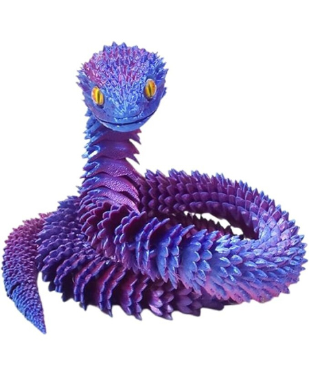 3D spausdinta lanksti gyvatė, 60 cm