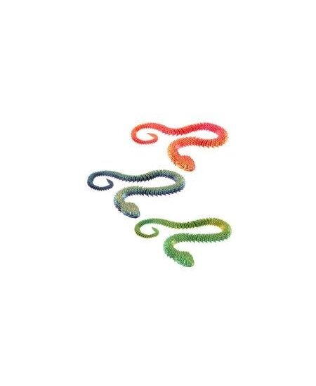 3D spausdinta lanksti gyvatė, 60 cm