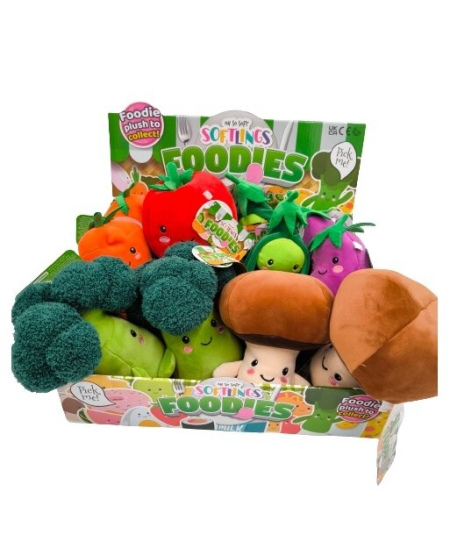 Minkštas žaislas baklažanas SOFTLINGS FOODIES, 16 cm