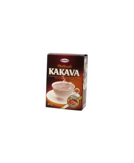 Natūrali kakava KLINGAI, 80 g