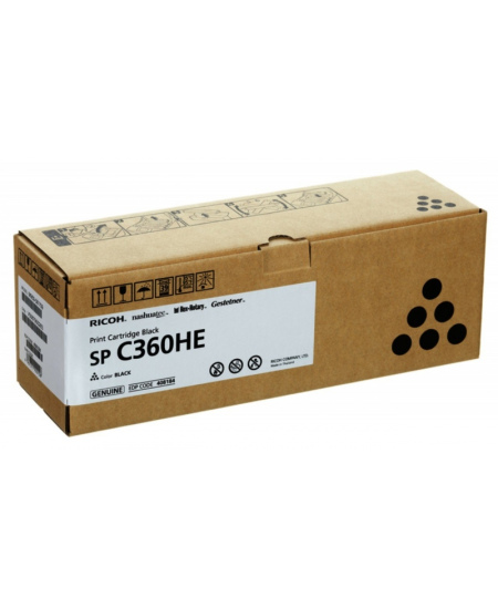 Ricoh SP C360HE (408184) Lazerinė kasetė, Juoda
