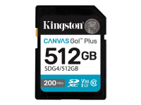 Kingston | Canvas Go! Plus | 512 GB | SD | Flash memory class Class 10, UHS-I, U3, V30