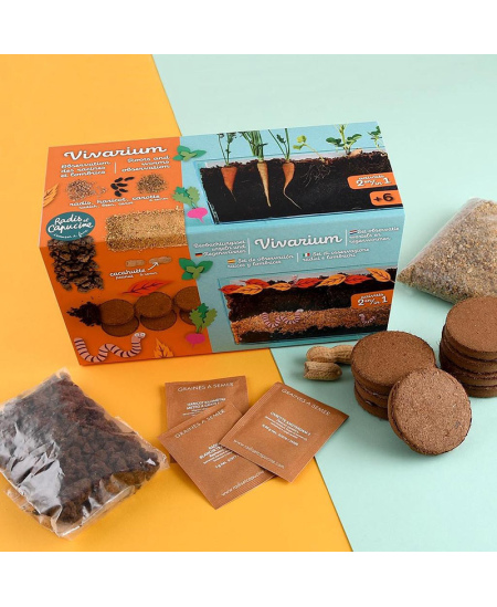 Augalų stebėjimo vivariumas RADIS et CAPUCINE Šaknys ir sliekai 2