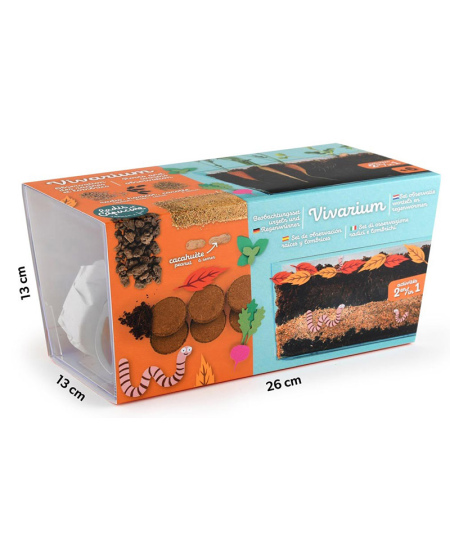 Augalų stebėjimo vivariumas RADIS et CAPUCINE Šaknys ir sliekai 2