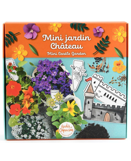 Dekoruojamas miniatiūrinės pilies sodas RADIS ET CAPUCINE