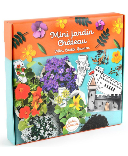 Dekoruojamas miniatiūrinės pilies sodas RADIS ET CAPUCINE