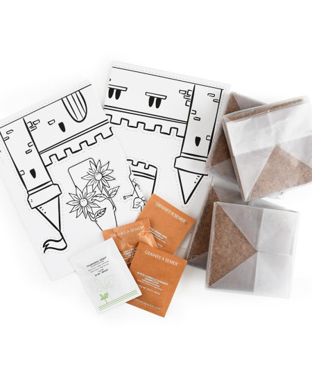 Dekoruojamas miniatiūrinės pilies sodas RADIS ET CAPUCINE