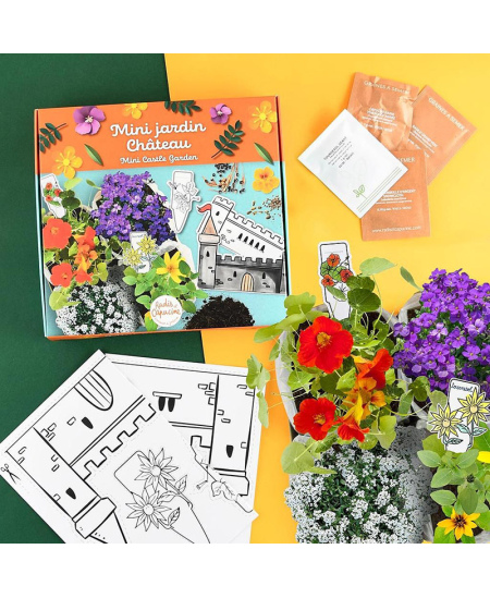 Dekoruojamas miniatiūrinės pilies sodas RADIS ET CAPUCINE