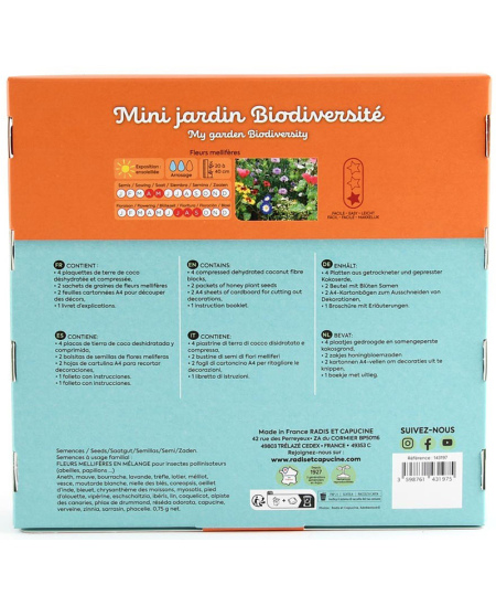 Mini biologinės įvairovės gėlių sodas RADIS ET CAPUCINE