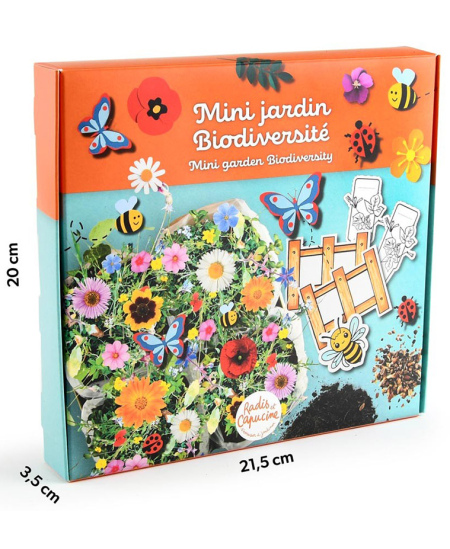 Mini biologinės įvairovės gėlių sodas RADIS ET CAPUCINE