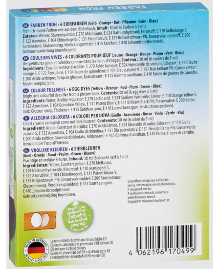 Kiaušinių dažai HEITMANN Laimingos spalvos