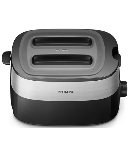 Philips Toaster HD2517/90 Daily Collection Power 830 W, Number of slots 2, Housing material Plastic, Black/Stainless Steel
