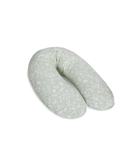 CebaBaby maitinimo pagalvė dżersej multi gėlės žalsva W-880-000-742
