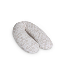 CebaBaby maitinimo pagalvė dżersej multi lapeliai rudi W-880-000-746