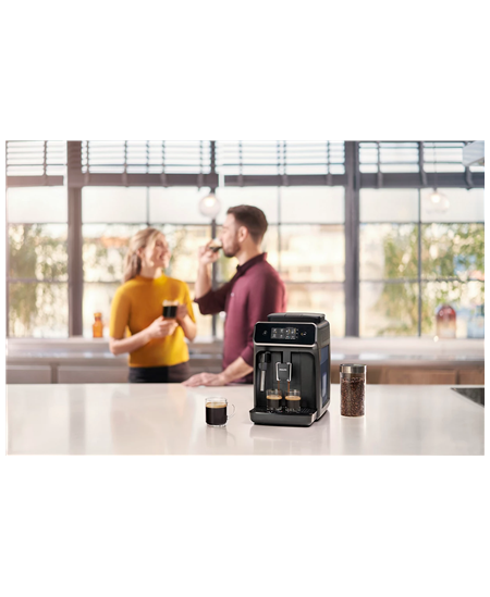 Philips Coffee Maker | EP2220/10 | Pump pressure 15 bar | Built-in milk frother | Automatic | 1500 W | Black
