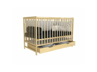 Bobas vaikiška lovytė su stalčiumi MAGDA 120x60