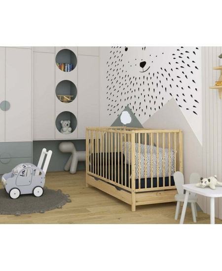 Bobas vaikiška lovytė su stalčiumi MAGDA 120x60