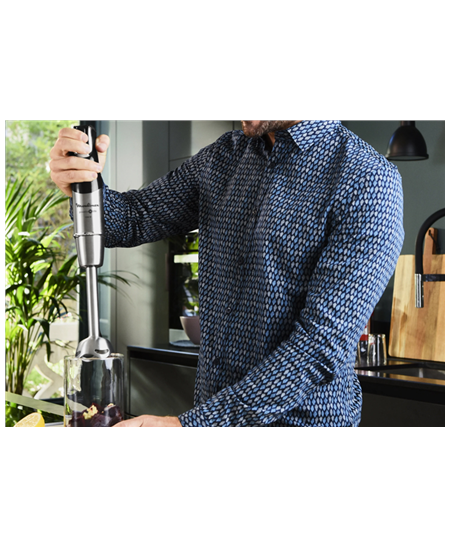 TEFAL Blender Infinity Force Pro 5in1 HB95LD38 Hand Blender, 1200 W, Number of speeds Variable, Black/Stainless steel