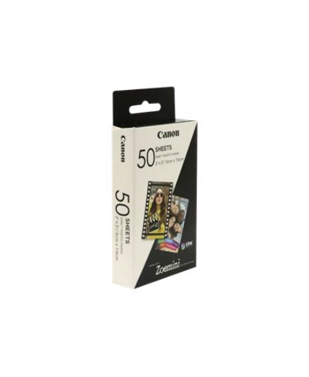 Canon 50 sheets ZP-2030 Photo Paper, White, 5 x 7.6 cm