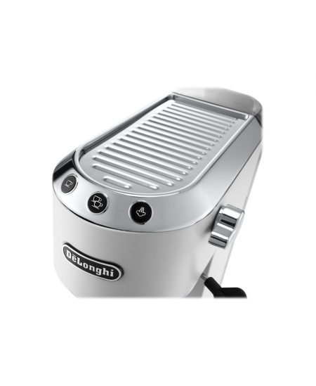 Delonghi | Dedica Pump Espresso | EC685W | Pump pressure 15 bar | Built-in milk frother | Semi-automatic | 1300 W | White