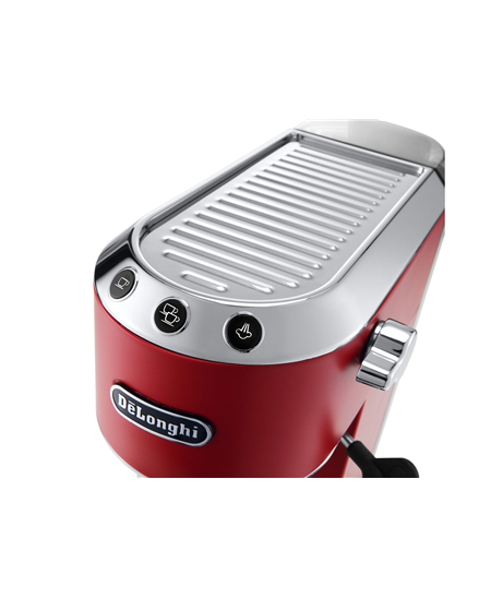 Delonghi | Dedica Espresso Coffee Maker | EC685.R | Pump pressure 15 bar | Built-in milk frother | Semi-automatic | 1300 W | Red