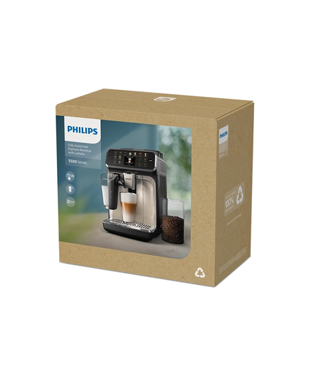 Philips | Coffee maker | EP5541/50 | Pump pressure 15 bar | Built-in milk frother | Fully Automatic | 1500 W | Black