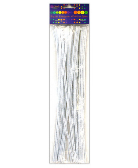 Dekor vielutės BALTOS 30cm 25vnt