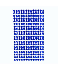 Dekor.lipnūs kristalai 6mm 260vnt. D.BLU